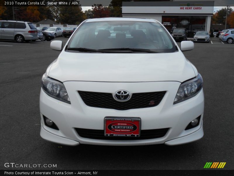 Super White / Ash 2010 Toyota Corolla LE