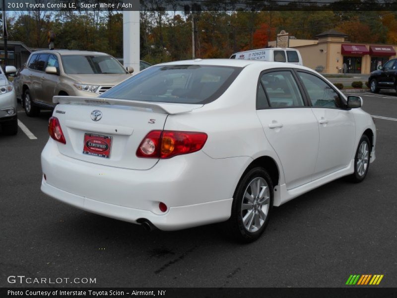 Super White / Ash 2010 Toyota Corolla LE