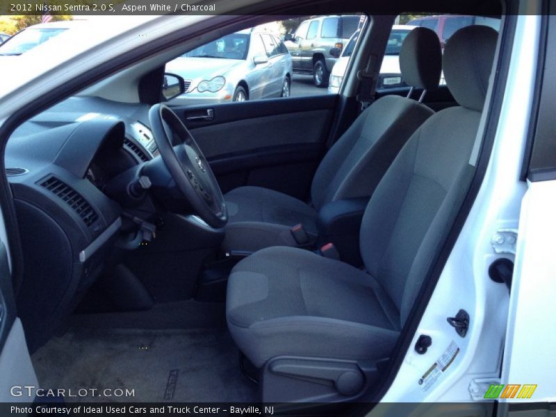 Aspen White / Charcoal 2012 Nissan Sentra 2.0 S