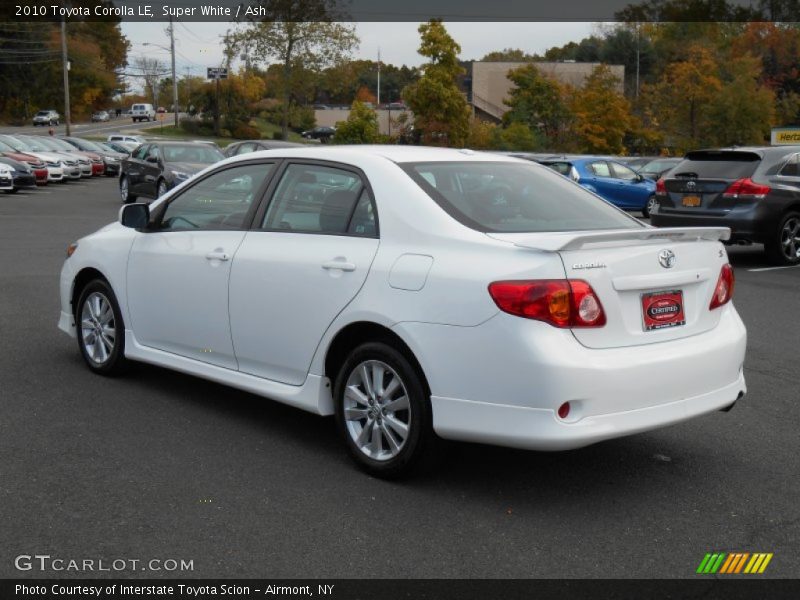 Super White / Ash 2010 Toyota Corolla LE