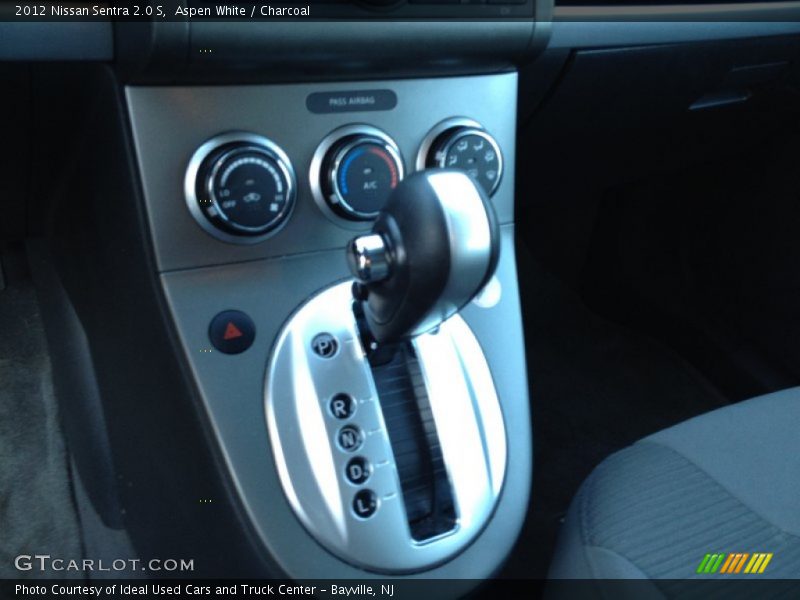 Aspen White / Charcoal 2012 Nissan Sentra 2.0 S