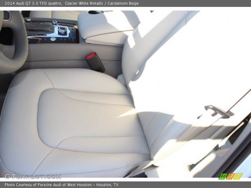 Glacier White Metallic / Cardamom Beige 2014 Audi Q7 3.0 TFSI quattro