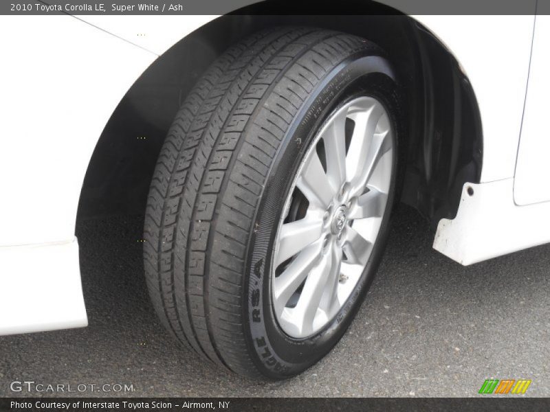 Super White / Ash 2010 Toyota Corolla LE