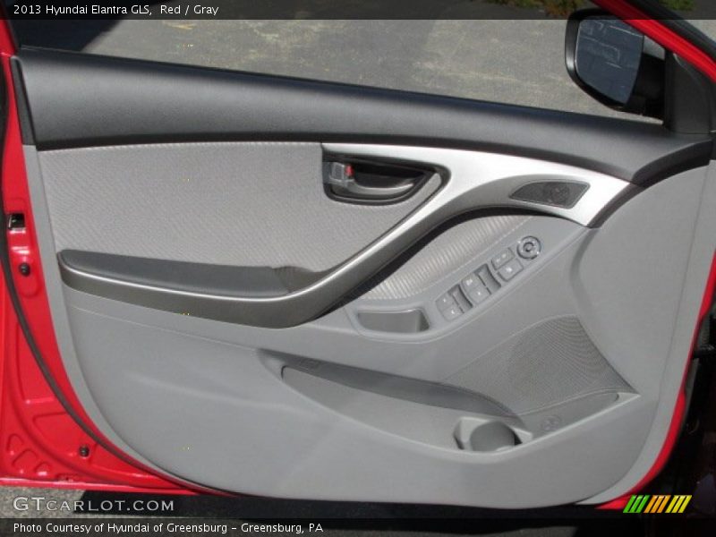 Red / Gray 2013 Hyundai Elantra GLS
