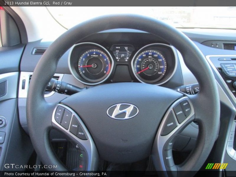 Red / Gray 2013 Hyundai Elantra GLS