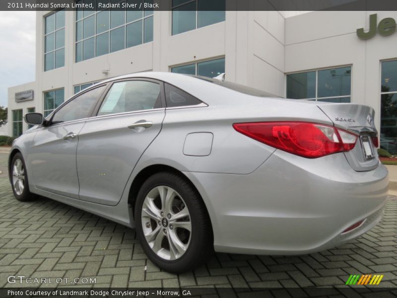 Radiant Silver / Black 2011 Hyundai Sonata Limited