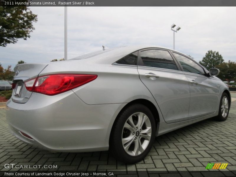 Radiant Silver / Black 2011 Hyundai Sonata Limited