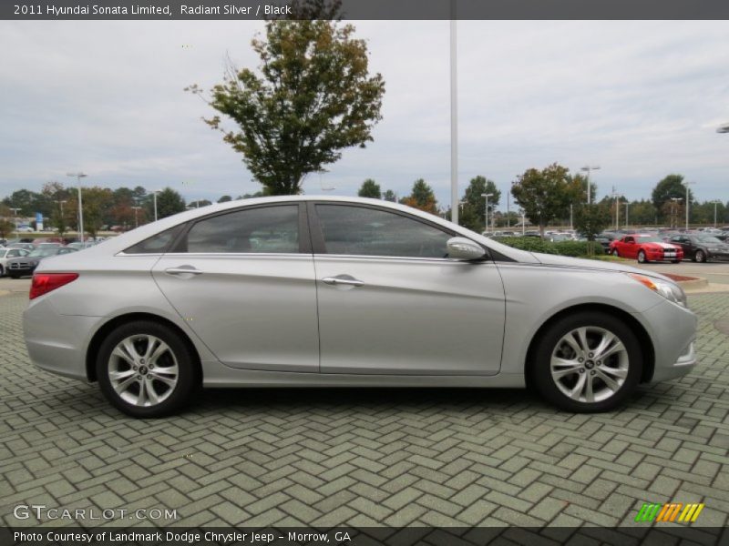 Radiant Silver / Black 2011 Hyundai Sonata Limited