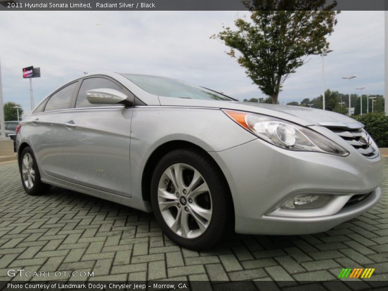 Radiant Silver / Black 2011 Hyundai Sonata Limited