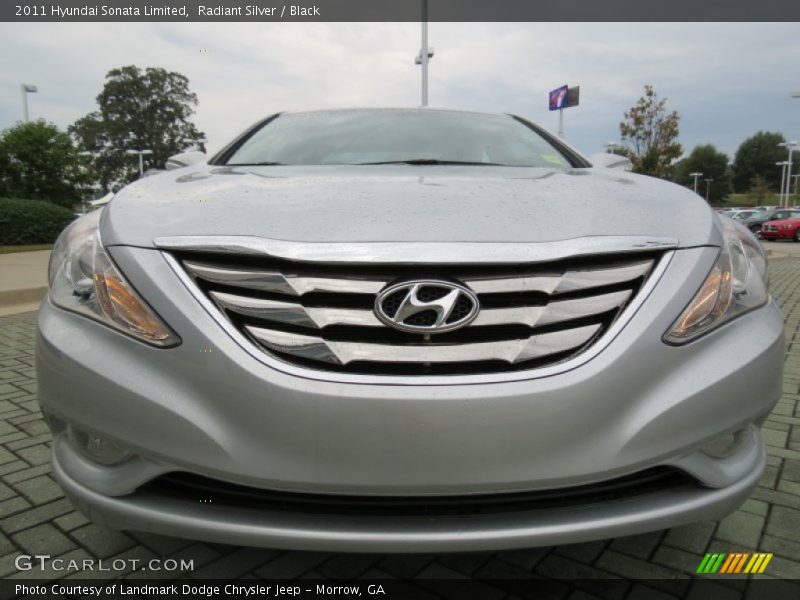 Radiant Silver / Black 2011 Hyundai Sonata Limited