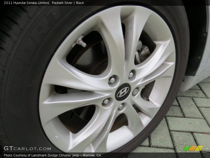 Radiant Silver / Black 2011 Hyundai Sonata Limited