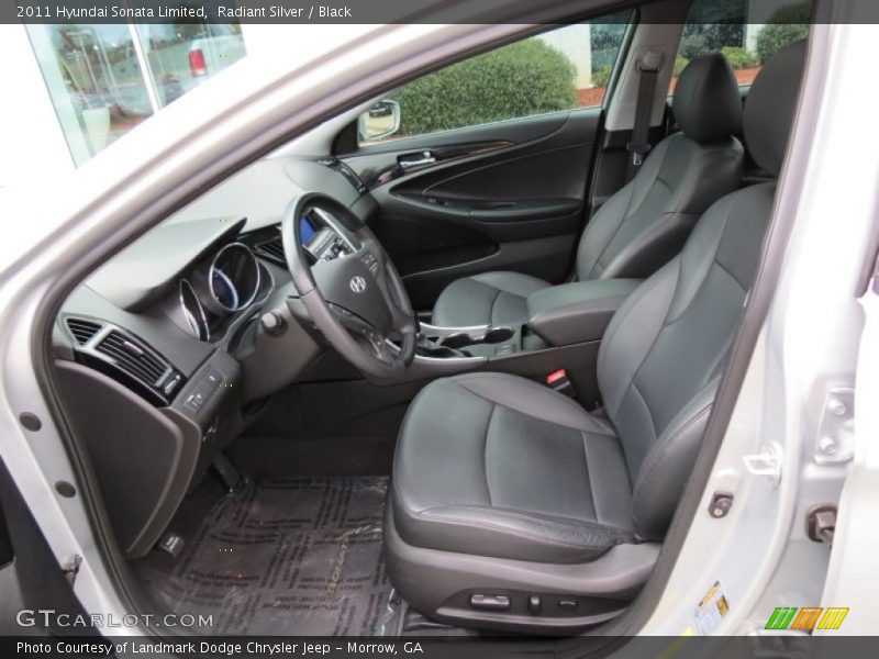 Radiant Silver / Black 2011 Hyundai Sonata Limited