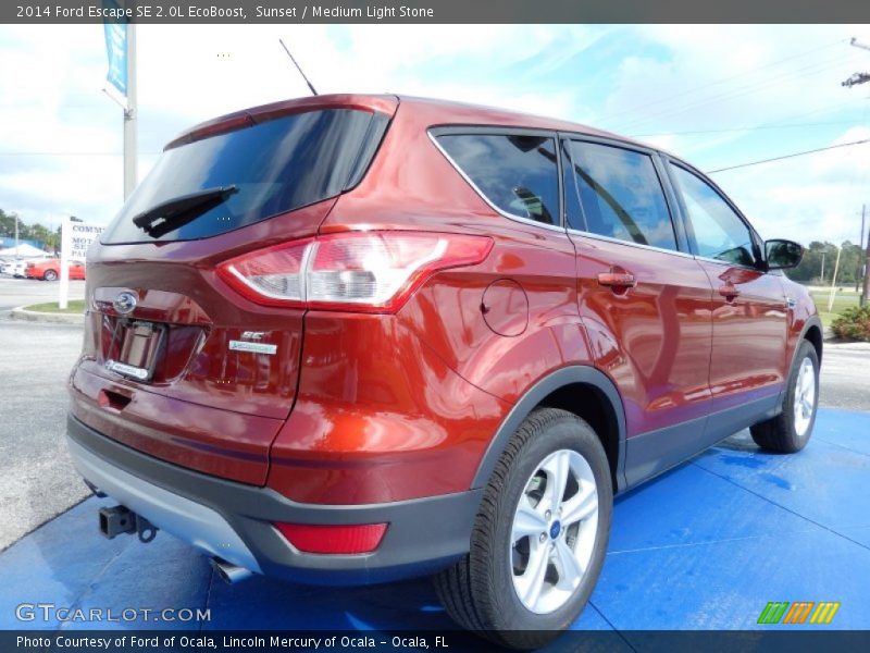 Sunset / Medium Light Stone 2014 Ford Escape SE 2.0L EcoBoost