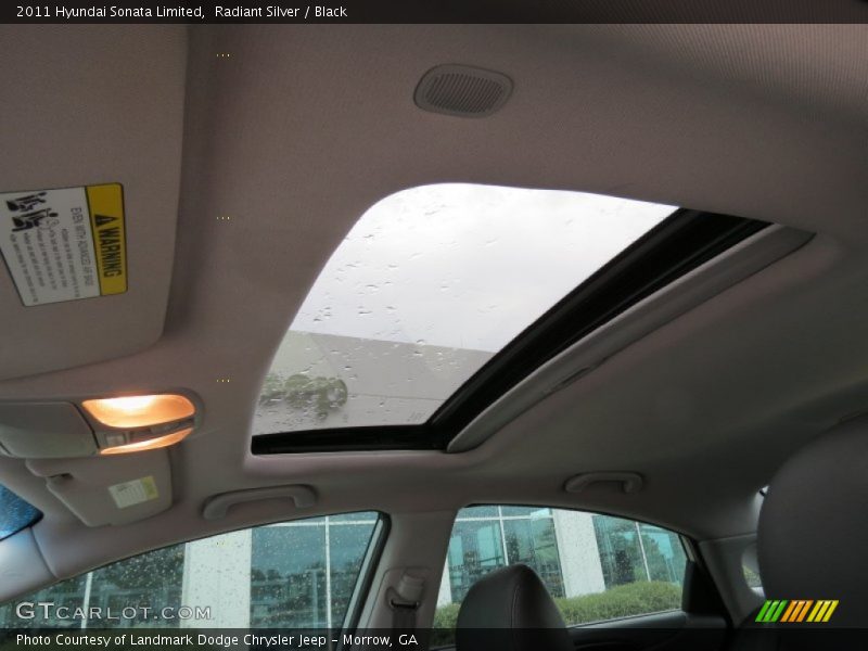 Radiant Silver / Black 2011 Hyundai Sonata Limited