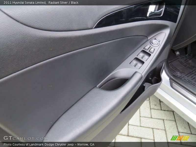 Radiant Silver / Black 2011 Hyundai Sonata Limited