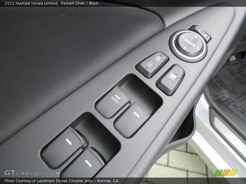 Radiant Silver / Black 2011 Hyundai Sonata Limited