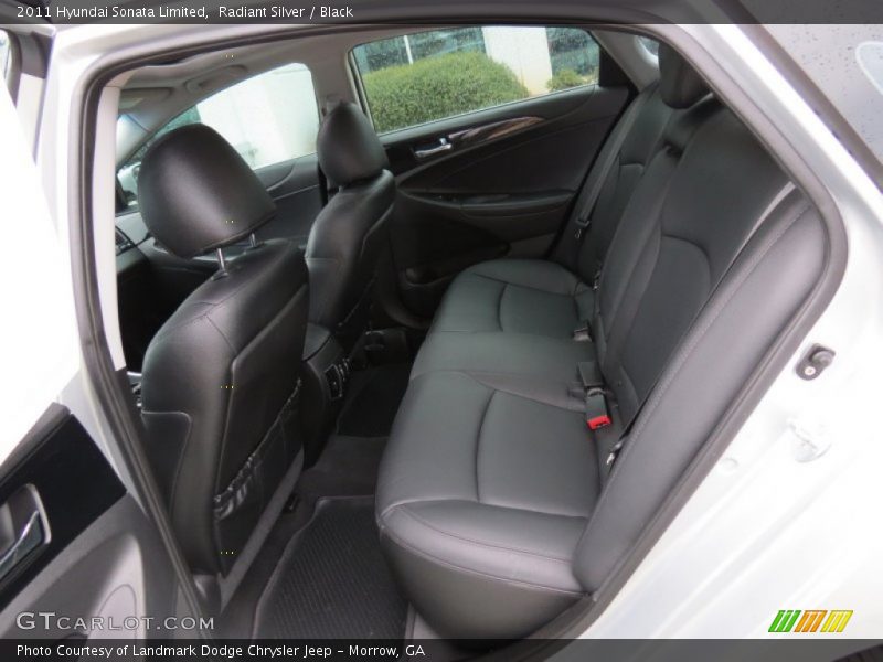 Radiant Silver / Black 2011 Hyundai Sonata Limited