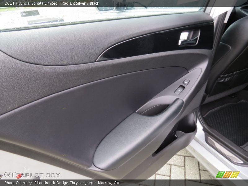Radiant Silver / Black 2011 Hyundai Sonata Limited