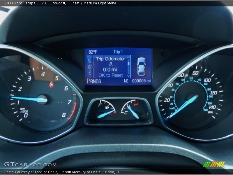 Sunset / Medium Light Stone 2014 Ford Escape SE 2.0L EcoBoost