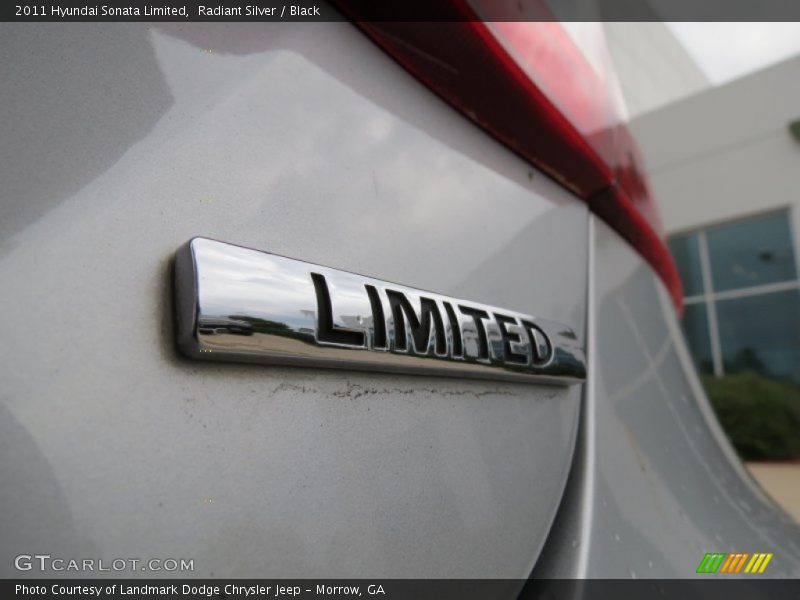Radiant Silver / Black 2011 Hyundai Sonata Limited