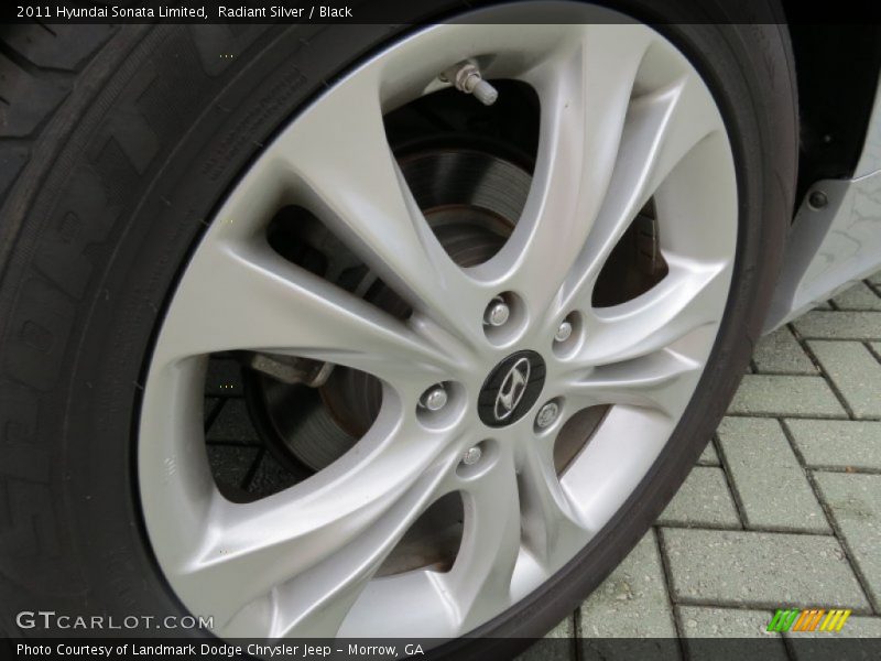 Radiant Silver / Black 2011 Hyundai Sonata Limited
