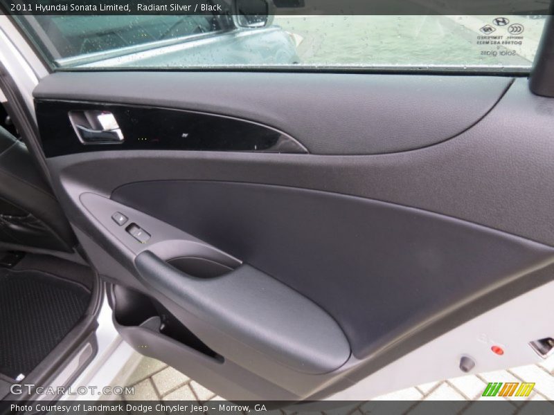 Radiant Silver / Black 2011 Hyundai Sonata Limited