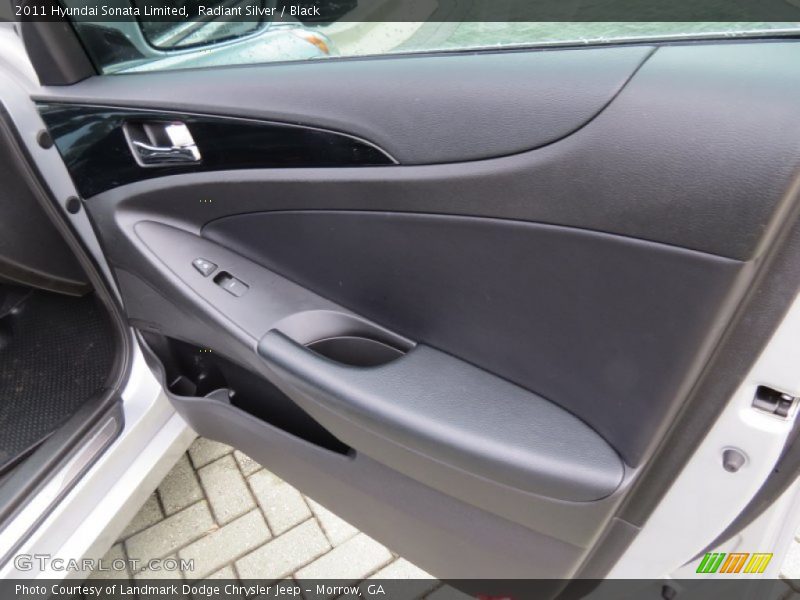 Radiant Silver / Black 2011 Hyundai Sonata Limited