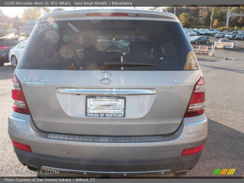 Sand Beige Metallic / Macadamia 2008 Mercedes-Benz GL 450 4Matic