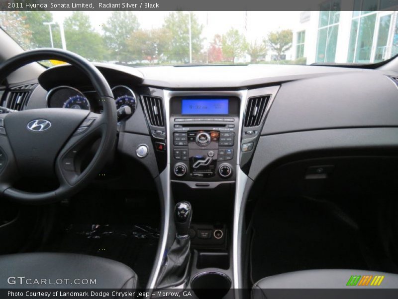 Radiant Silver / Black 2011 Hyundai Sonata Limited