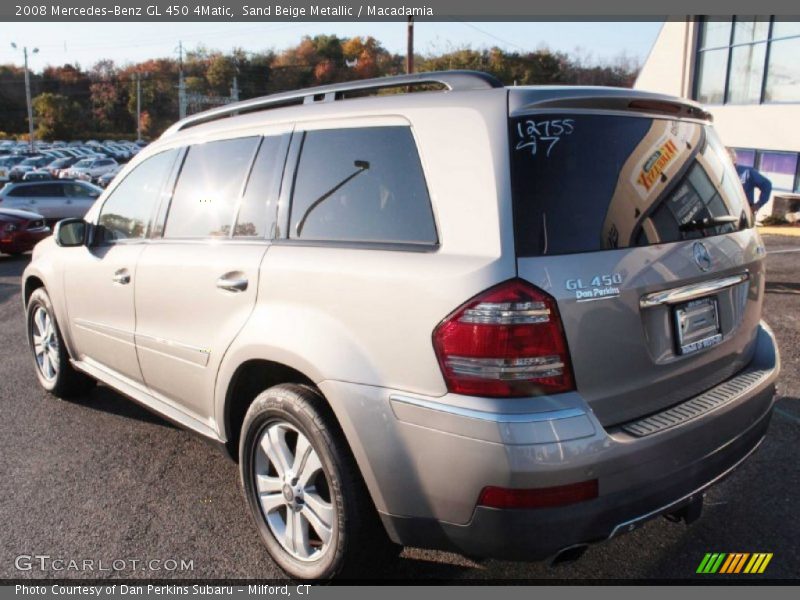 Sand Beige Metallic / Macadamia 2008 Mercedes-Benz GL 450 4Matic