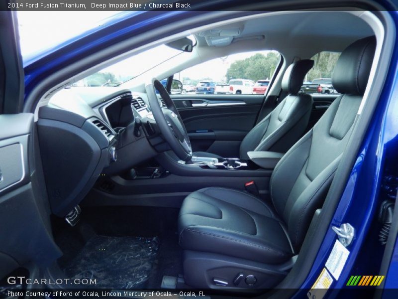  2014 Fusion Titanium Charcoal Black Interior