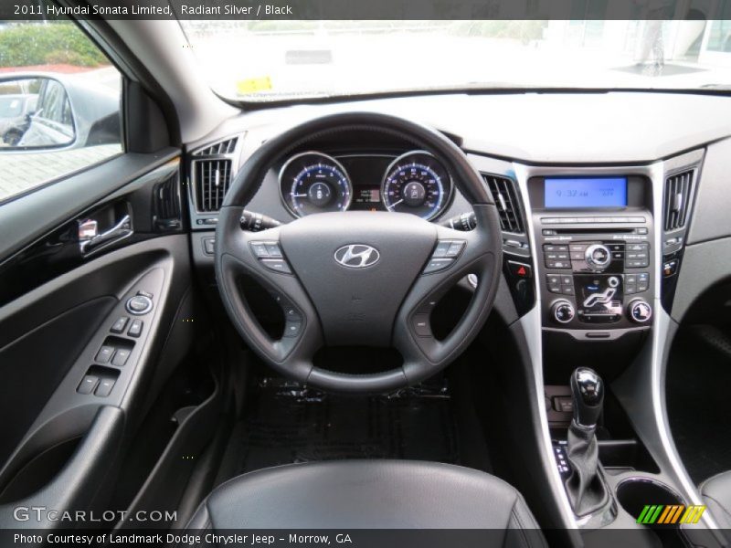 Radiant Silver / Black 2011 Hyundai Sonata Limited