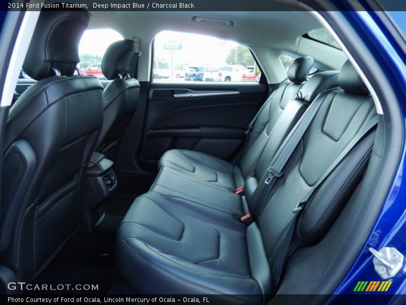Rear Seat of 2014 Fusion Titanium