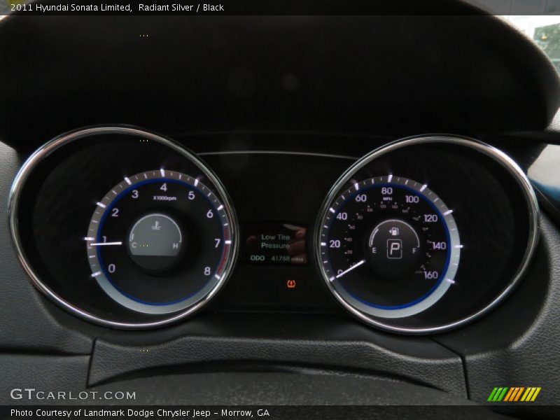 Radiant Silver / Black 2011 Hyundai Sonata Limited