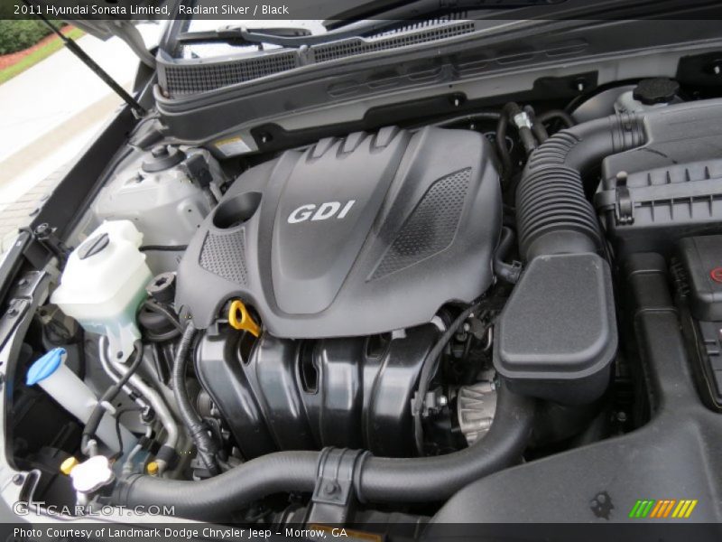 Radiant Silver / Black 2011 Hyundai Sonata Limited