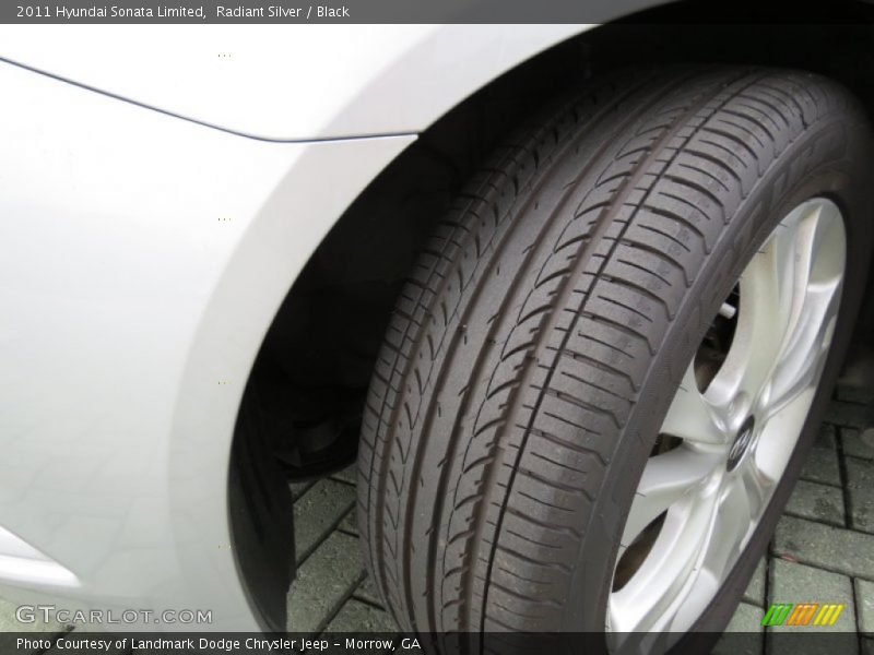 Radiant Silver / Black 2011 Hyundai Sonata Limited