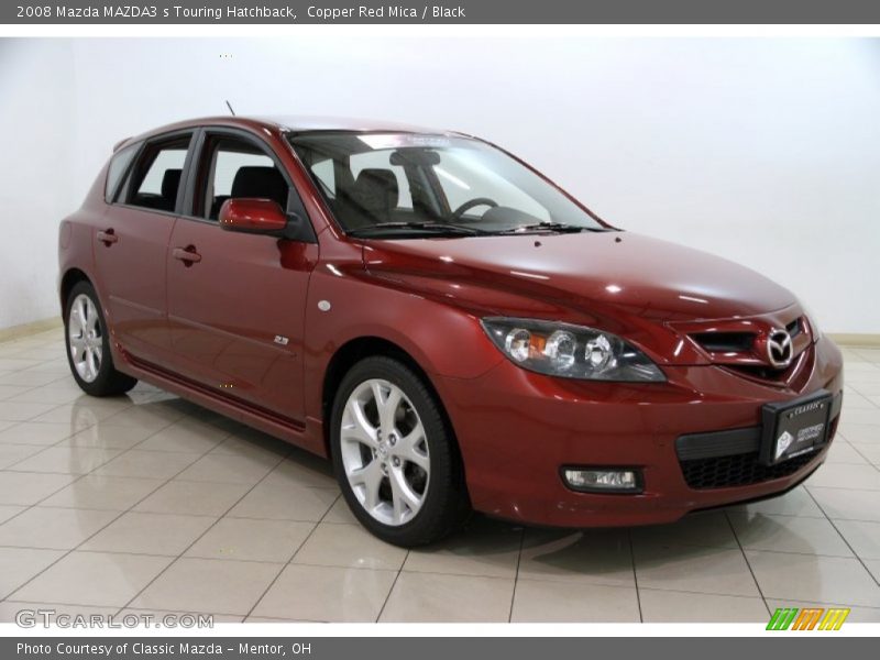 Copper Red Mica / Black 2008 Mazda MAZDA3 s Touring Hatchback