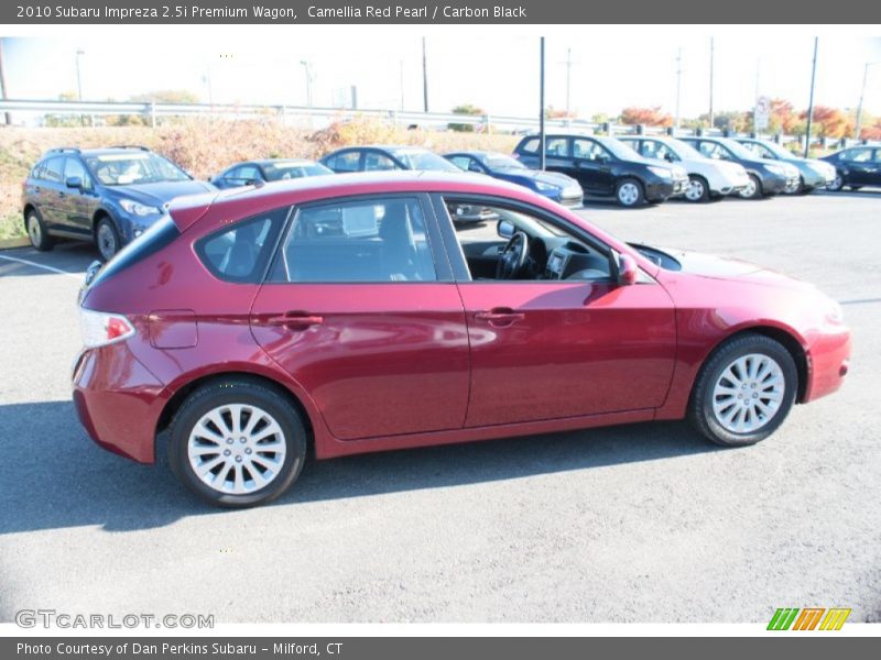 Camellia Red Pearl / Carbon Black 2010 Subaru Impreza 2.5i Premium Wagon