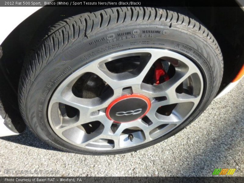 Bianco (White) / Sport Tessuto Nero/Nero (Black/Black) 2012 Fiat 500 Sport
