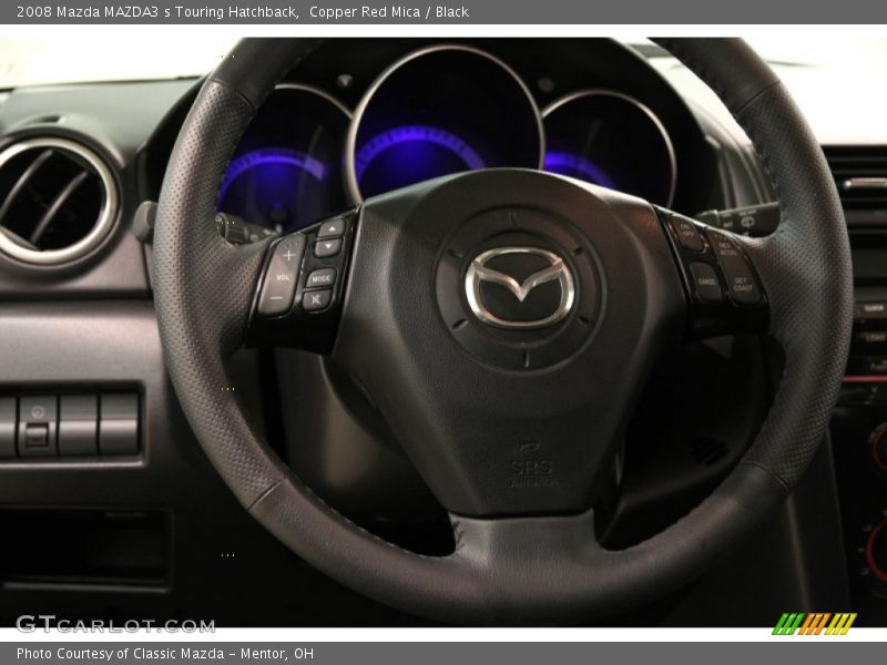 Copper Red Mica / Black 2008 Mazda MAZDA3 s Touring Hatchback