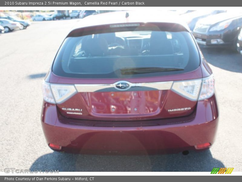 Camellia Red Pearl / Carbon Black 2010 Subaru Impreza 2.5i Premium Wagon