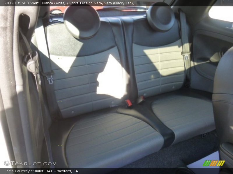 Bianco (White) / Sport Tessuto Nero/Nero (Black/Black) 2012 Fiat 500 Sport