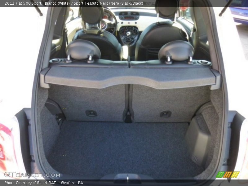 Bianco (White) / Sport Tessuto Nero/Nero (Black/Black) 2012 Fiat 500 Sport