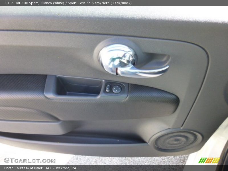 Bianco (White) / Sport Tessuto Nero/Nero (Black/Black) 2012 Fiat 500 Sport