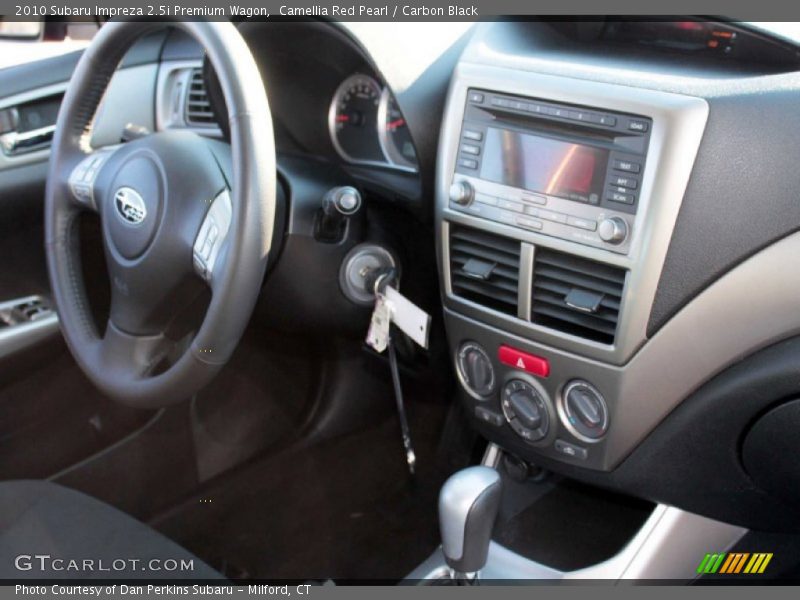 Camellia Red Pearl / Carbon Black 2010 Subaru Impreza 2.5i Premium Wagon