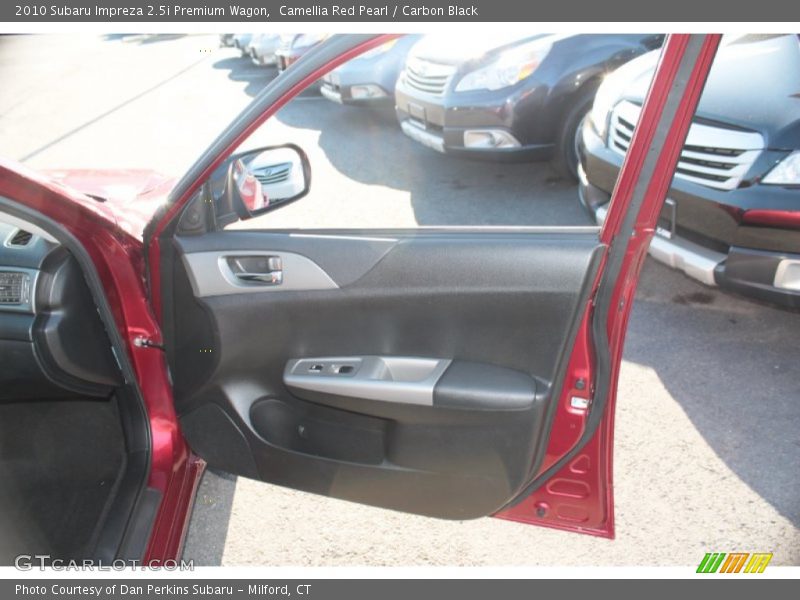 Camellia Red Pearl / Carbon Black 2010 Subaru Impreza 2.5i Premium Wagon