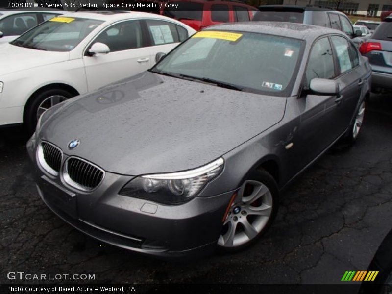 Space Grey Metallic / Grey 2008 BMW 5 Series 535i Sedan
