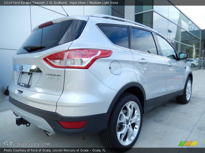 Ingot Silver / Medium Light Stone 2014 Ford Escape Titanium 2.0L EcoBoost