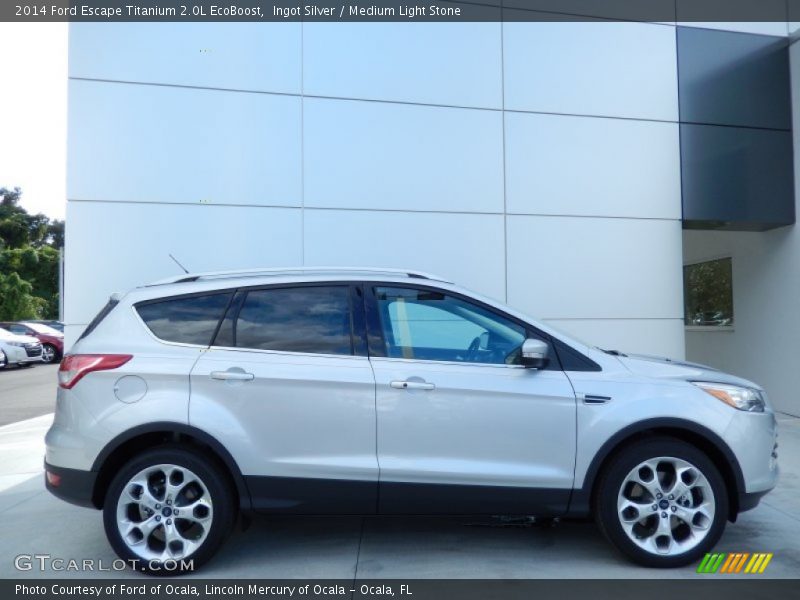 Ingot Silver / Medium Light Stone 2014 Ford Escape Titanium 2.0L EcoBoost