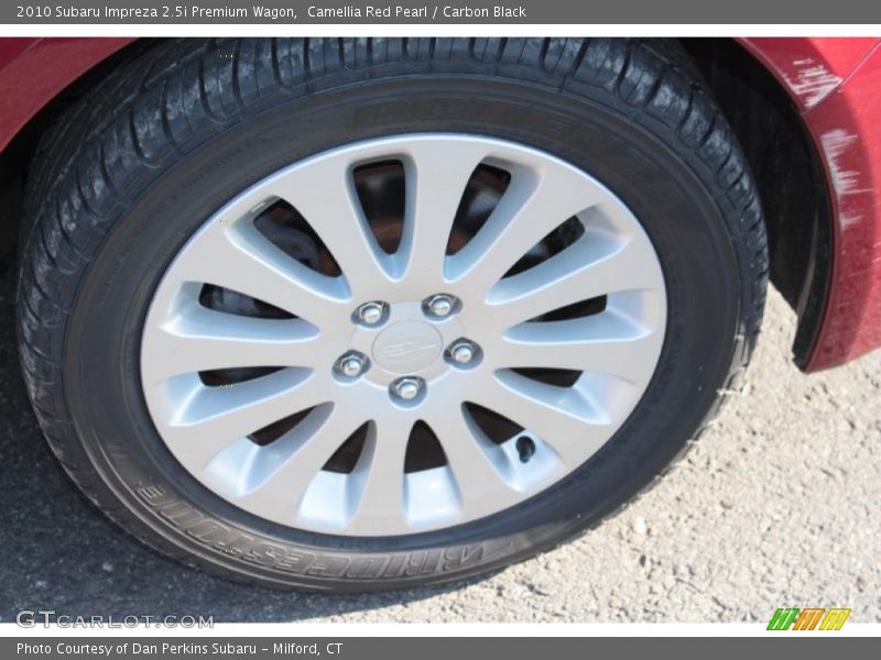 Camellia Red Pearl / Carbon Black 2010 Subaru Impreza 2.5i Premium Wagon